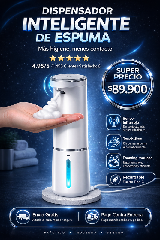DISPENSADOR DE JABON INTELIGENTE 🛀💦🖐️